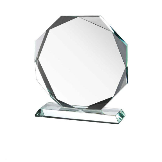 Octagon Shaped Crystal Tristar Graphic
