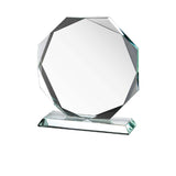 Octagon Shaped Crystal Tristar Graphic