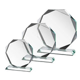 Octagon Shaped Crystal Tristar Graphic