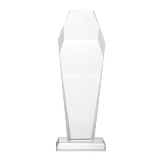 Hexagon Shaped Crystal Award Tristar Graphic
