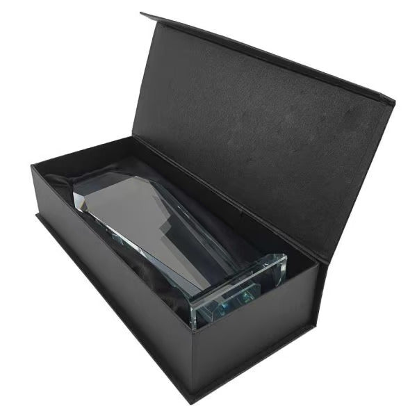 Hexagon Shaped Crystal Award Tristar Graphic