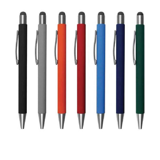 Colored Metal Pen With Stylus Tristar Graphic