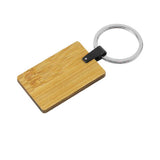 Rectangle Bamboo Keychain Tristar Graphic