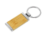 Rectangular Bamboo Keychain Tristar Graphic