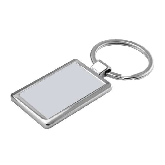 Rectangle Metal Keychain Tristar Graphic