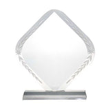 Rhombus Shaped Crystal Award Tristar Graphic