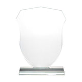 Shield Shape Crystal Award Tristar Graphic