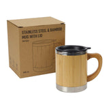 Bamboo & Stainless Steel Mug Tristar Graphic