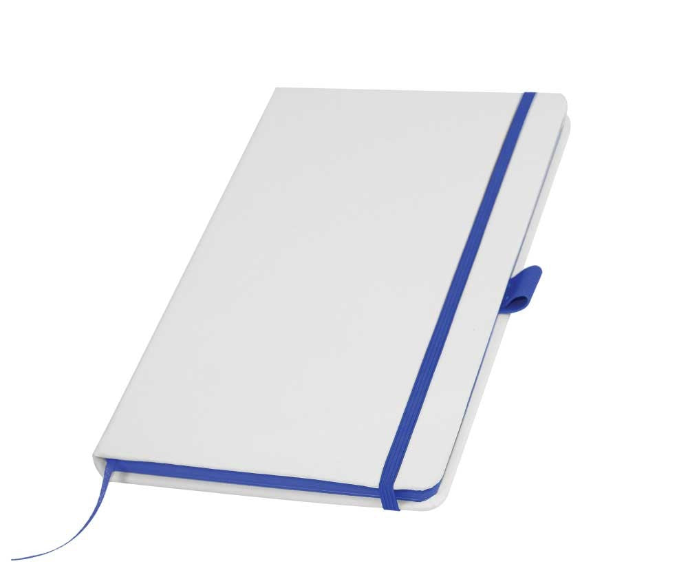 White PU Leather Cover Notebooks Tristar Graphic