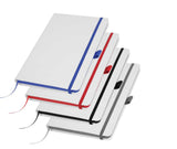 White PU Leather Cover Notebooks Tristar Graphic