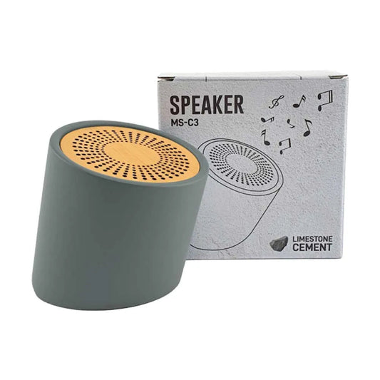 Bluetooth Speaker V5.0 – Eco-Friendly Limestone Cement Design Tristar Graphic