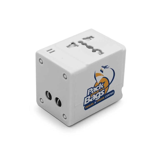 Universal Travel Adapter with Dual USB Ports Tristar Graphic
