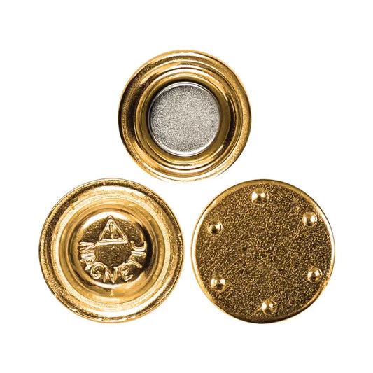 Gold Round Magnet Tristar Graphic