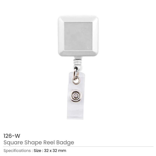 Square Shape Reel Badge Tristar Graphic