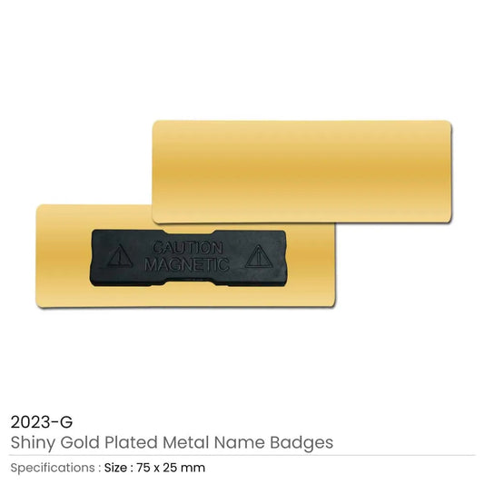 Professional Metal Name Badges (Gold & Silver Plated) Tristar Graphic