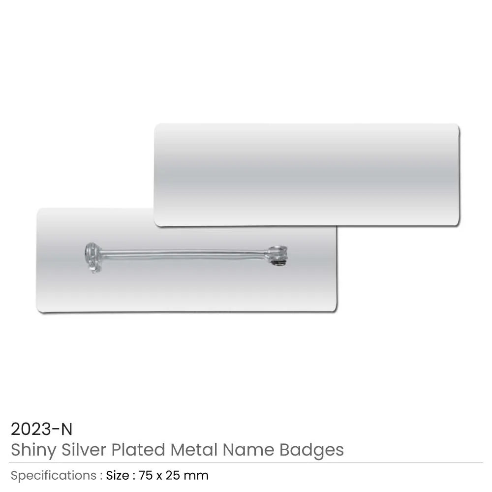 Professional Metal Name Badges (Gold & Silver Plated) Tristar Graphic