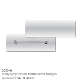 Professional Metal Name Badges (Gold & Silver Plated) Tristar Graphic