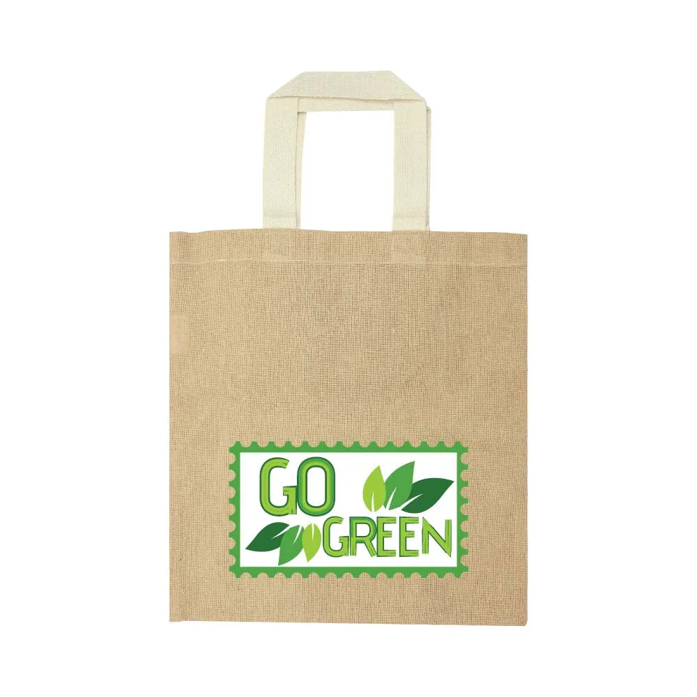 Cotton-Like Jute Bags with Webbing Handle – 250 GSM Tristar Graphic