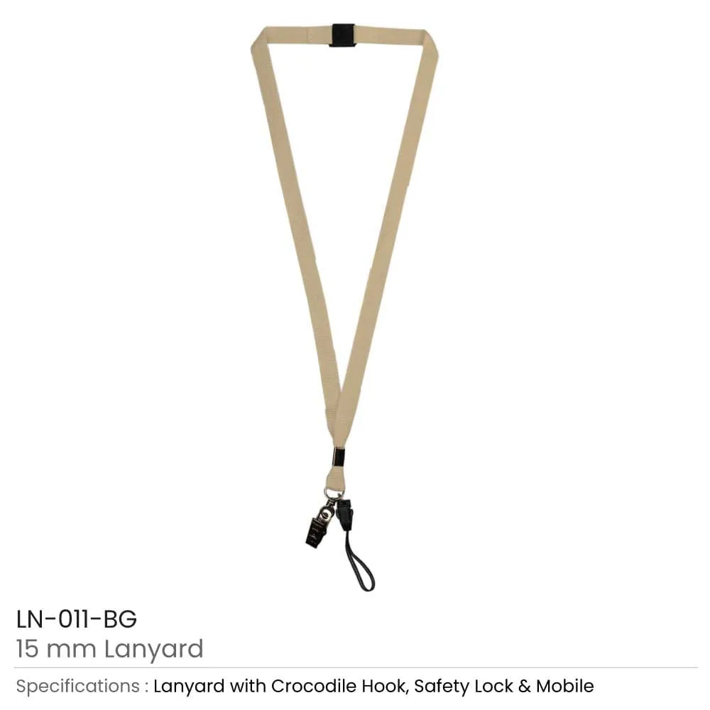15mm Lanyard with Crocodile Clip, Mobile Holder & Safety Lock Tristar Graphic