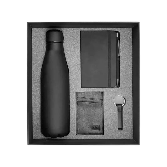 Promotional Gift Set GS-029 – Black Cardboard Gift Box Tristar Graphic