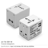 Universal Travel Adapter with Dual USB Ports Tristar Graphic
