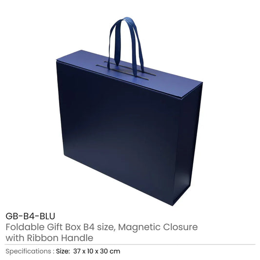 Foldable Gift Box – B4 Size with Magnetic Closure & Ribbon Handle Tristar Graphic