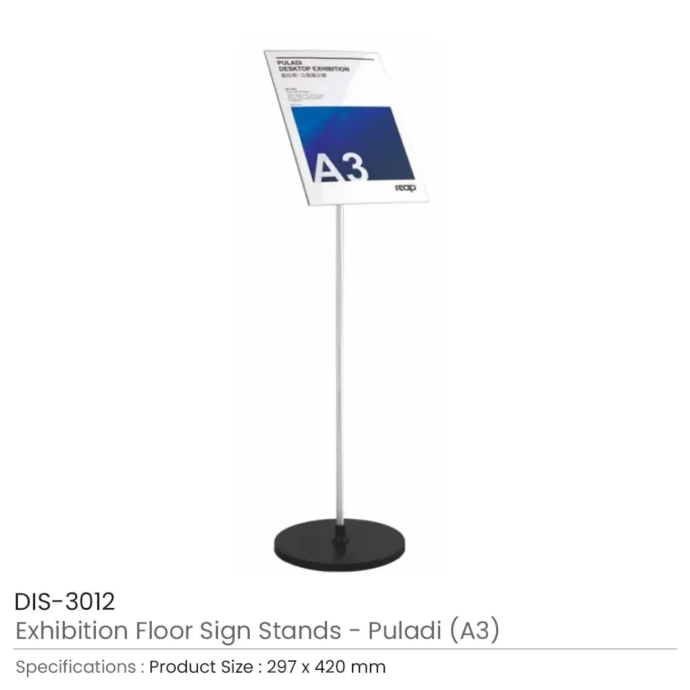 Puladi Series A3 Floor Standing Sign Holder Tristar Graphic